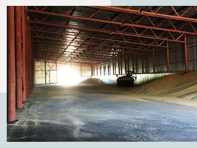 Строительство зернохранилищ в Полевском