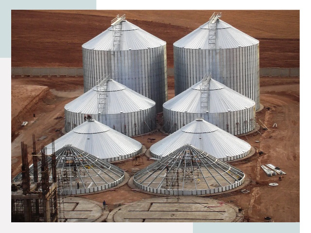 Строительство зерновых силосов в Полевском