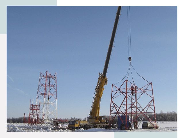 Монтаж вышек связи в Полевском