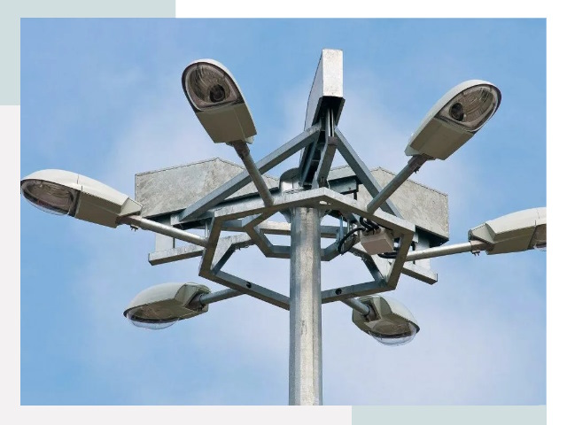 Монтаж осветительных мачт в Полевском