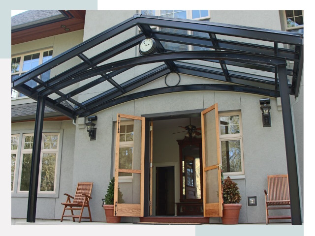 Козырьки металлические в Полевском