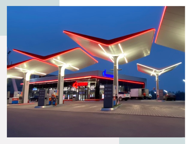Навесы для АЗС в Полевском