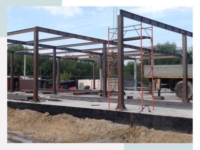 Фундамент для ангаров в Полевском