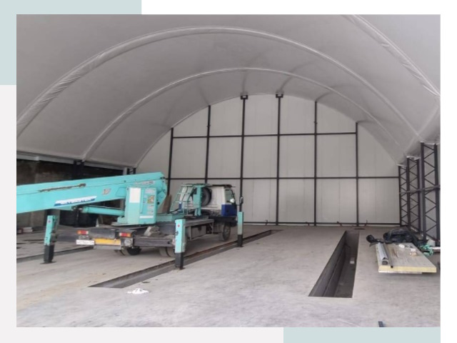 Внутреннее оснащение ангаров в Полевском