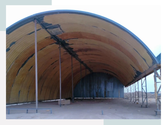 Реконструкция ангаров в Полевском